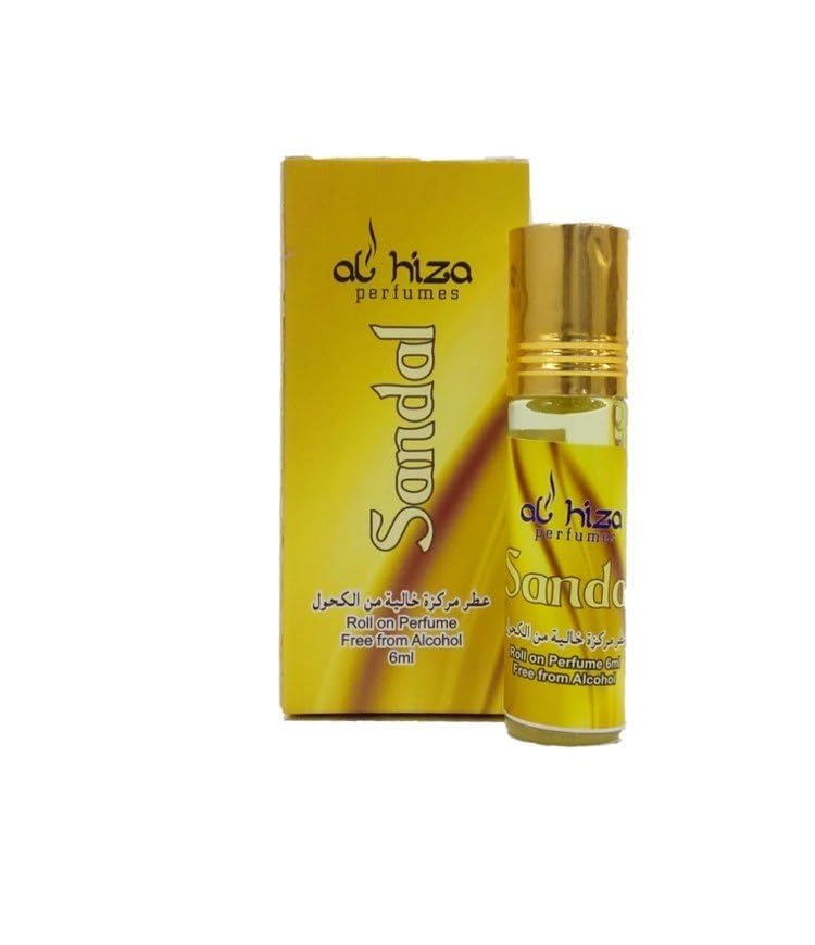 Al-Hiza perfumes - Roll on perfume 6ml - Sandal (Single Pack)-image-12