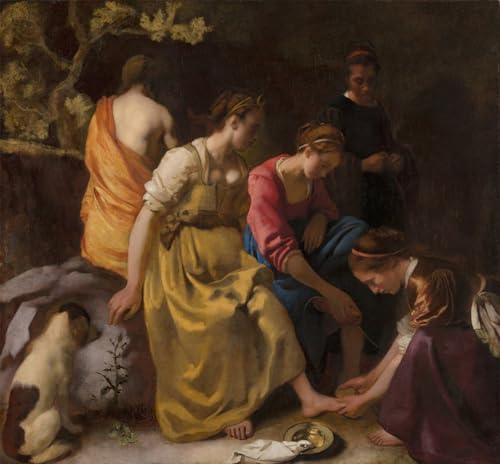 Poster Jan Vermeer Graffiti deco murale moderne pour un bureau inspire