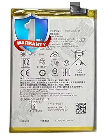 Image of THE BATTERY STORE Original BLP911 Battery for Oppo V25 RMX3491 /RMX3471 / RMX3472 Battery with 1 Year Warranty****(PP246)