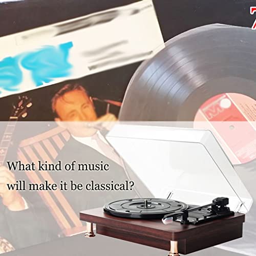 Vinyl Record Player Playback Gramophone Retro 33/45/78 Speeds Bluetooth Phonograph Classical Turntable Music Box (Size… - Les Beatles, Paul McCartney, John Lennon, RIngo Starr, George Harrison Vinyl Record Player Playback Gramophone Retro 33/45/78 Speeds Bluetooth Phonograph Classical Turntable Music Box (Size… – Image 4