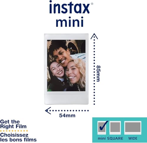 Image of Fujifilm Mini LiPlay Hybrid Instant Camera with Mini Film (Misty White, w / 40 Film Sheets)
