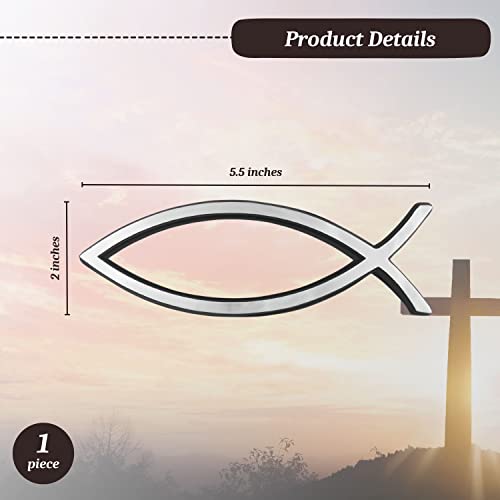 Swanson Christian Products Christian Auto Emblem - 3D Fish - Religious Christian Symbol For Car - Auto Accessories #TOP4