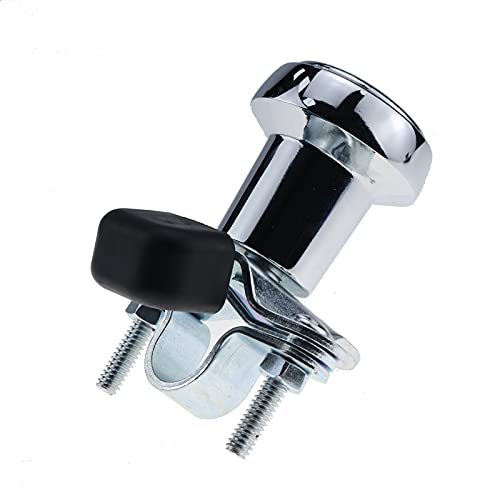 Ztuoauma Chrome Steering Wheel Spinner Knob Rp-70100 With Rubber Sleeve Universal Fitment For John Deere Case Ford Tractors Woods Spinner And Many More Cars Trucks Boats Vehicles(Adjustable Size) #TOP6