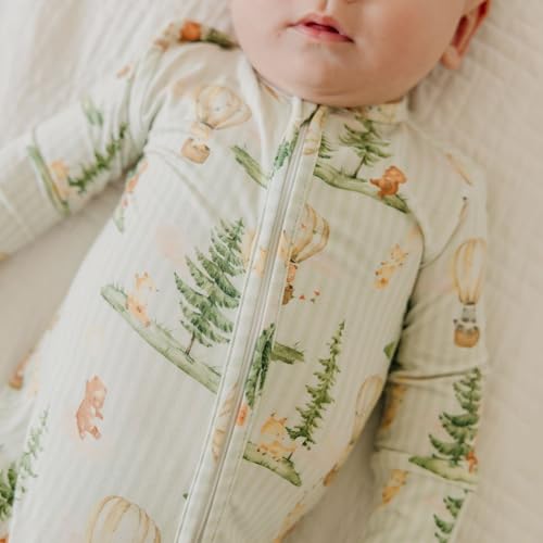 Image of Convertible Zip-Up Footie with Bamboo Fabric by Copper Pearl