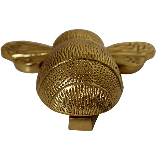 Scexports Shiny Solid Brass Bumblebee Door Knocker For Front Door 4X5X2 Inches Handmade Delightful Detail Sturdy At Affordable Price. Unique Pear Shape Easy To Install. Symbol Of Good Fortune #TOP6