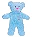 Cuddly Soft 16 inch Stuffed Blue Patch Teddy Bear...We Stuff 'em...You Love 'em!