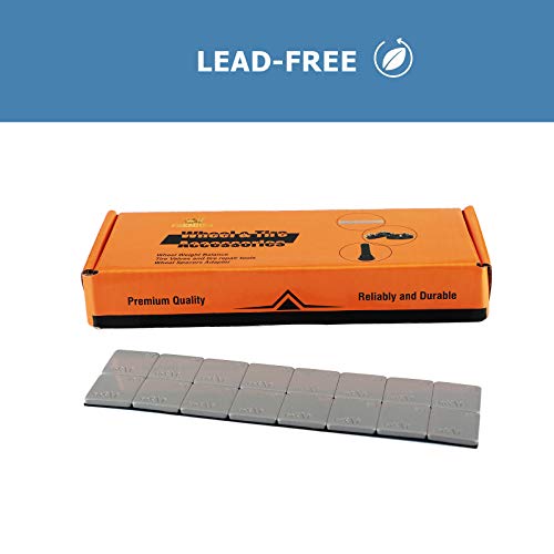 Ezisoe 0.5 Oz Gray Adhesive Backed Wheel Weights（144Pcs,72Oz）,1/2 Oz Stick On Wheel Weights For Cars, Trucks, Suvs, Motorcycles, Low Profile #TOP5