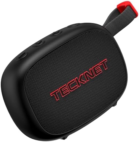 TECKNET Portable Bluetooth Speaker, IP67 Waterproof Speaker with Stereo Sound, Up to 30H Playtime, Magnetic Design, BT 5.4, TWS Pairing Small Bluetooth Speaker for Home/Party/Outdoor/Travel