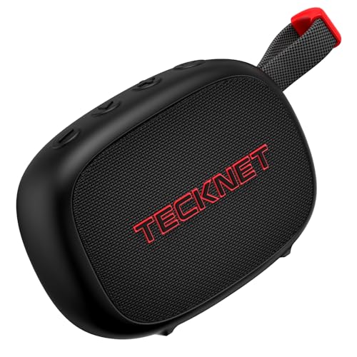 TECKNET Portable Bluetooth Speaker, IP67 Waterproof Speaker with Stereo Sound, Up to 30H Playtime, Magnetic Design, BT 5.4, TWS Pairing Small Bluetooth Speaker for Home/Party/Outdoor/Travel