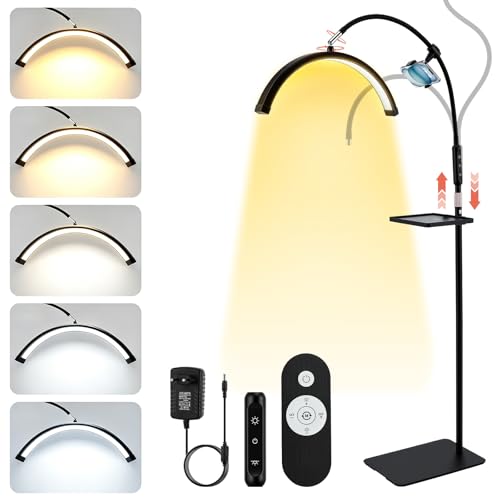 Lámpara LED de pestañas con 5 temperaturas y giro 360°