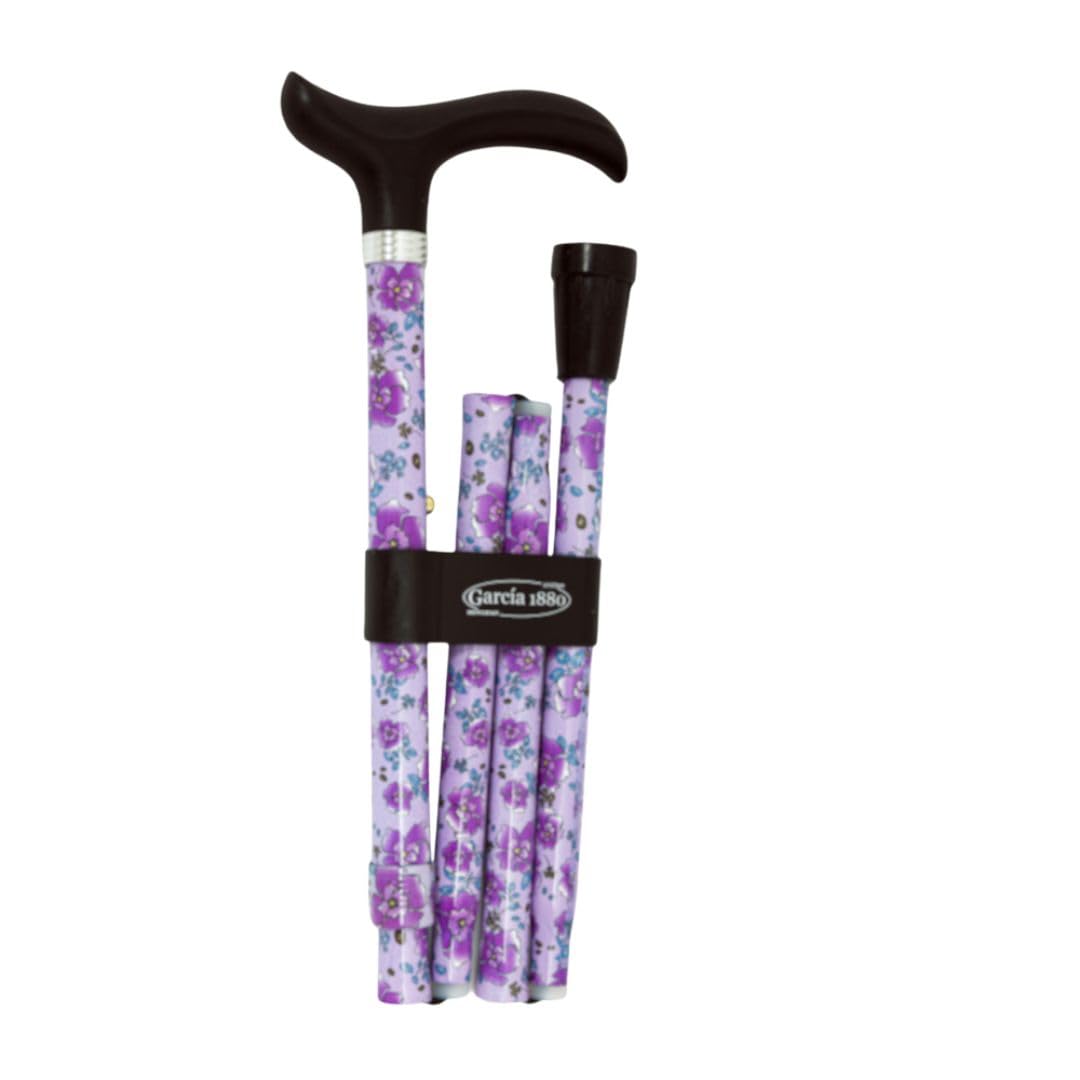 Bastón para Mayores y Adultos Slim, Plegable y Portátil, Altura Ajustable 84-94 cm, Puño Antideslizante, Bastón para Caminar y Pasear, 380 g