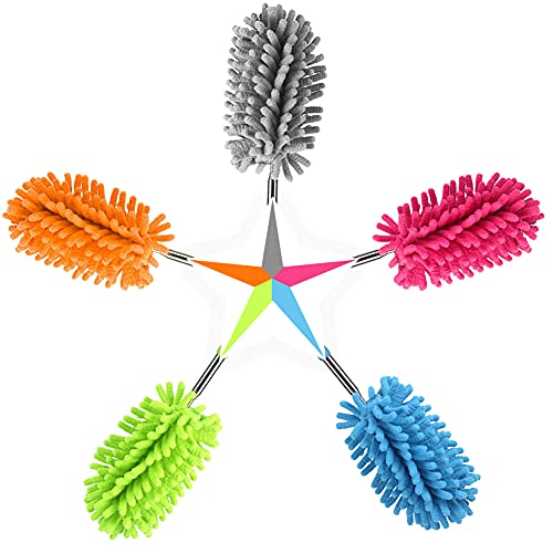 Washable Dusters for Cleaning, Phoenixes Feather Duster Extendable Dusting Wand 11