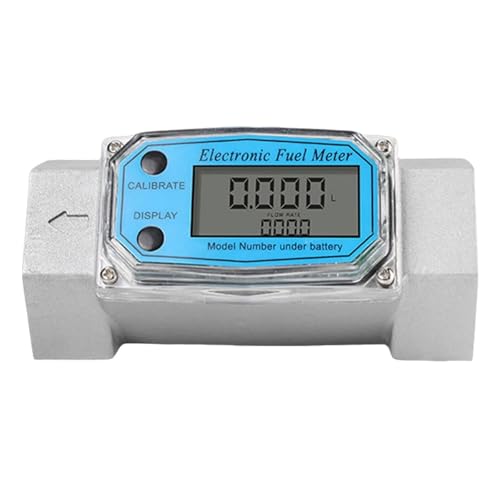 Débitmètre de carburant numérique G2 pouces compteur eau aluminium LCD - 2