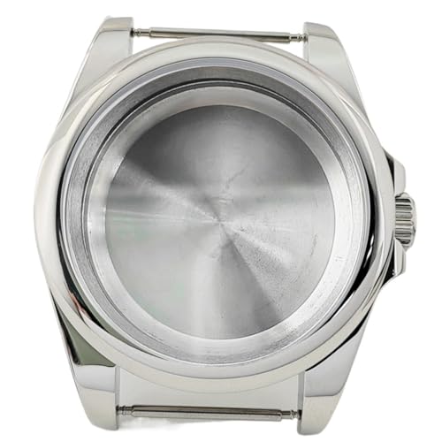 1個 40mm シルバーゴールド腕時計ケース ステンレススチールガラス NH35 NH36 ETA2824 PT5000 ST2130 自動巻きムーブメントパーツ用(Silver 4,NH35 NH36)