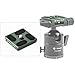 Fotopro Universal Arca-Swiss Quick Release Plate, 40mm Aluminium Camera QR Plate for Professional Ball Head Tripod, Easy Tight & Anti-Slip, Compatible with DSLR Cameras & Telephoto Lens, QAL-40