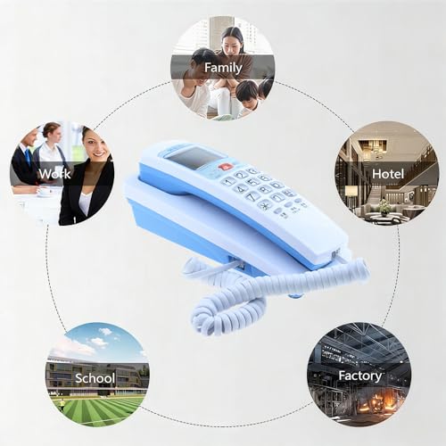 Téléphone fixe compact mural pour ne plus manquer aucun appel important - 2