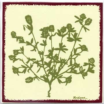 THISTLE TILE, THISTLE WALL PLAQUE, THISTLE TRIVET-BB-6