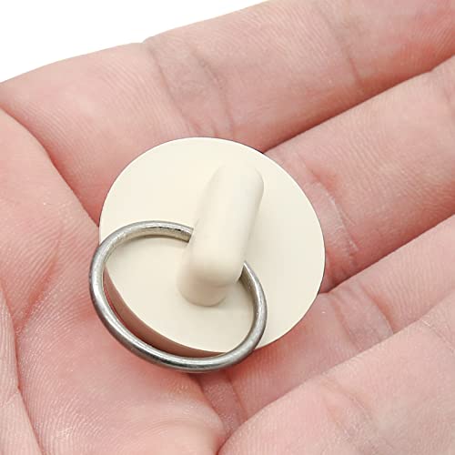 BokWin 2PCS 1-Inch Rubber Drain Stopper with Hanging Ring for Bathtub, Kitchen and Bathroom