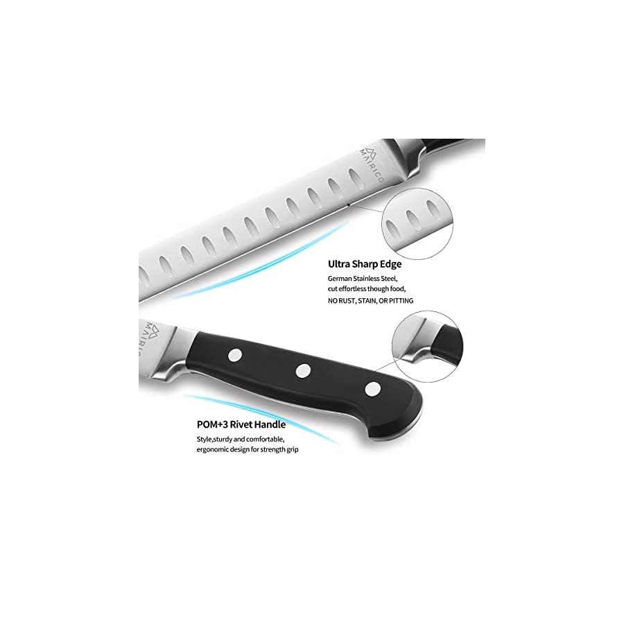 MAIRICO-Ultra-Sharp-Premium-11-inch-Stainless-Steel-Carving-Knife-Ergonomic-Design-Best-for-Slicing-Roasts-Meats-Fruits-and-Vegetables MAIRICO Brisket Slicing Knife - Ultra Sharp Premium 11-inch Stainless Steel Carving Knife for Slicing Roasts, Meats, Fruits and Vegetables