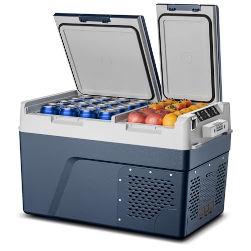 12V Dual Zone Car Refrigerator Cooler & Freezer