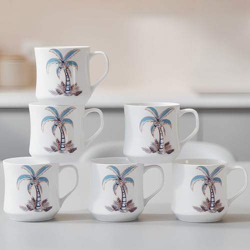 Image of U.P.C. UPC Fine Bone China Ceramics Coffees /Milks /Tea Cups Set of 6 Bone China Coffee Mug (160 ml, Pack of 6)