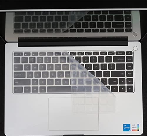 Image of Saco Silicone Skin Keyboard Protector Cover Compatible for Mi Notebook Pro 15 Launch Year 2021 - Transparent