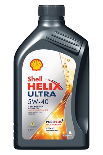 Shell Helix Ultra 5W-40 1L | Aceite 100% Sintético para Motores Gasolina, Diésel y Gas | API SP ACEA A3/B4 | Limpieza Activa y Protección LSPI | Bajo Consumo de Aceite | Aprobado por Ferrari
