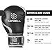 Sanabul Essential Gel Boxing Gloves for Men & Women, Kickboxing MMA, Muay Thai Gloves and Heavy Bag Training Punching & Sparring, Black/Metallic Silver 16 oz