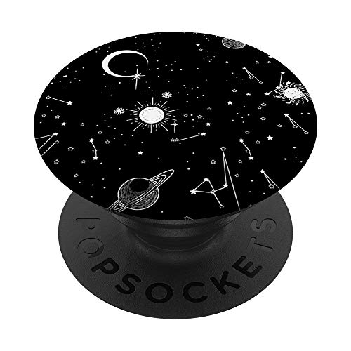 Astrology Galaxy Moon Sun Planets Horoscope Space Stars Gift PopSockets PopGrip: Agarre intercambiable para Teléfonos y Tabletas