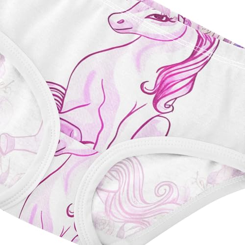 Fun Print Toddler Underwear Custom 2t Cotton Little Girl Panties Cute Pink Unicorn Flowers Kids Undies Briefs4