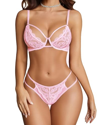 Avidlove Lingerie Sets for Women Sexy Bra and Panty Set Push Up Lingerie