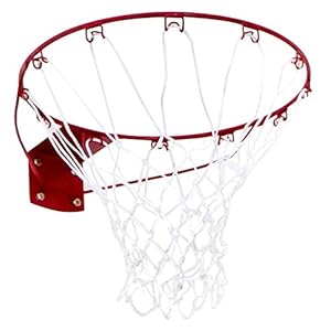 Sure Shot Unisex Home Court Ring + Net, rot/weiß, One Size