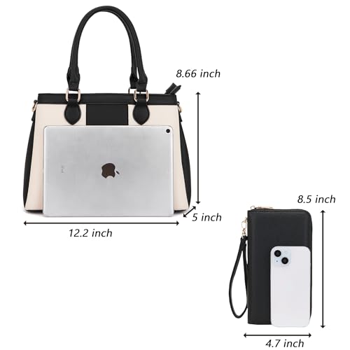 Image of Purses and Wallet Set for Women Crossbody Top Handle Tote Satchel PU Leather Shoulder Bags