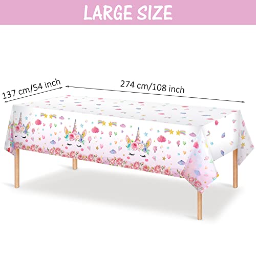 Nappe jetable plastique anniversaire et décoration de fête prénatale x3