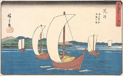 Cuadro Pared Vintage ZHAOSHAN Arai Hiroshige Póster Clásico Decoración de Paredes 60x90cm