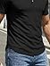 JMIERR Mens Muscle Slim Fit Button Henley Shirts Summer Crewneck Short Sleeve Longline Fitted T-Shirt Gym Workout Athletic Tee Shirt for Men, XL, Black