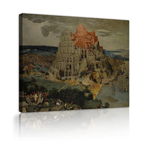 LAIZIHOME Framed Tower Of Babel Wall Art