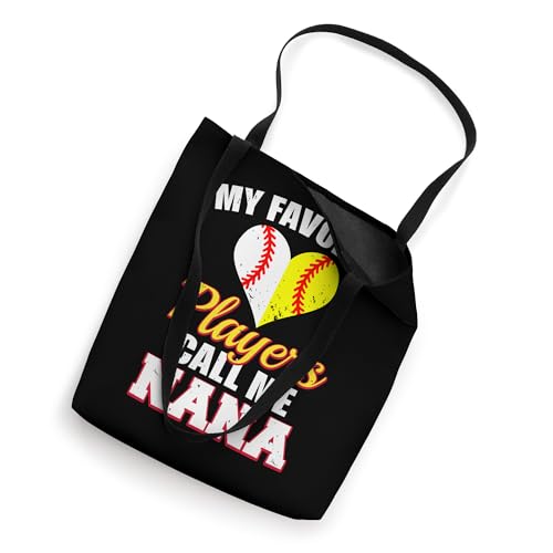 Bolso Tote My Favorite Baseball Softball Players Call Me Nana miniatura 2