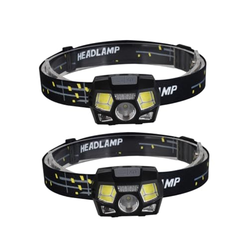 Lampe frontale avec capteur de mouvement rechargeable USB et étanche IPX4 pour un confort total