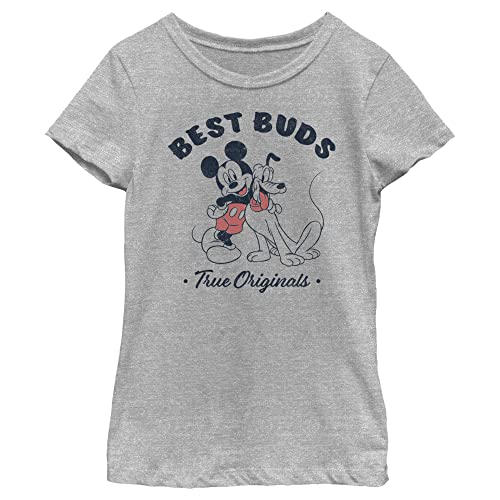 T-Shirt Disney Fille Vintage Buds en Coton Confortable Rose