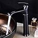 G0000D-Rubinetto Rubinetti Bacino Olio Nero Spazzolato Rame Bagno Rubinetto Miscelatore Vintage Caldo Freddo Lavabo Miscelatore Lavabo Singola Maniglia Gru ==> Alta Qualità & Spedizione Gratuita