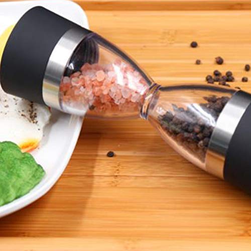 Moedor de sal e pimenta UPKOCH, ferramenta de moagem de tempero, núcleo de cerâmica, uso duplo (pret