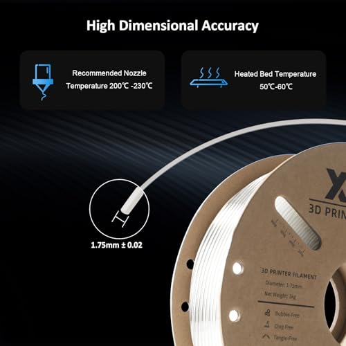 Image of TPU 95A Filament 1.75mm, Soft 95A Flexible 3D Printer Filament, 1KG Spool (2.2 lbs), Dimensional Accuracy + /- 0.02 mm, Vacuum Sealed, Excellent Layer Adhesion, Fits Most FDM Printers (Clear)