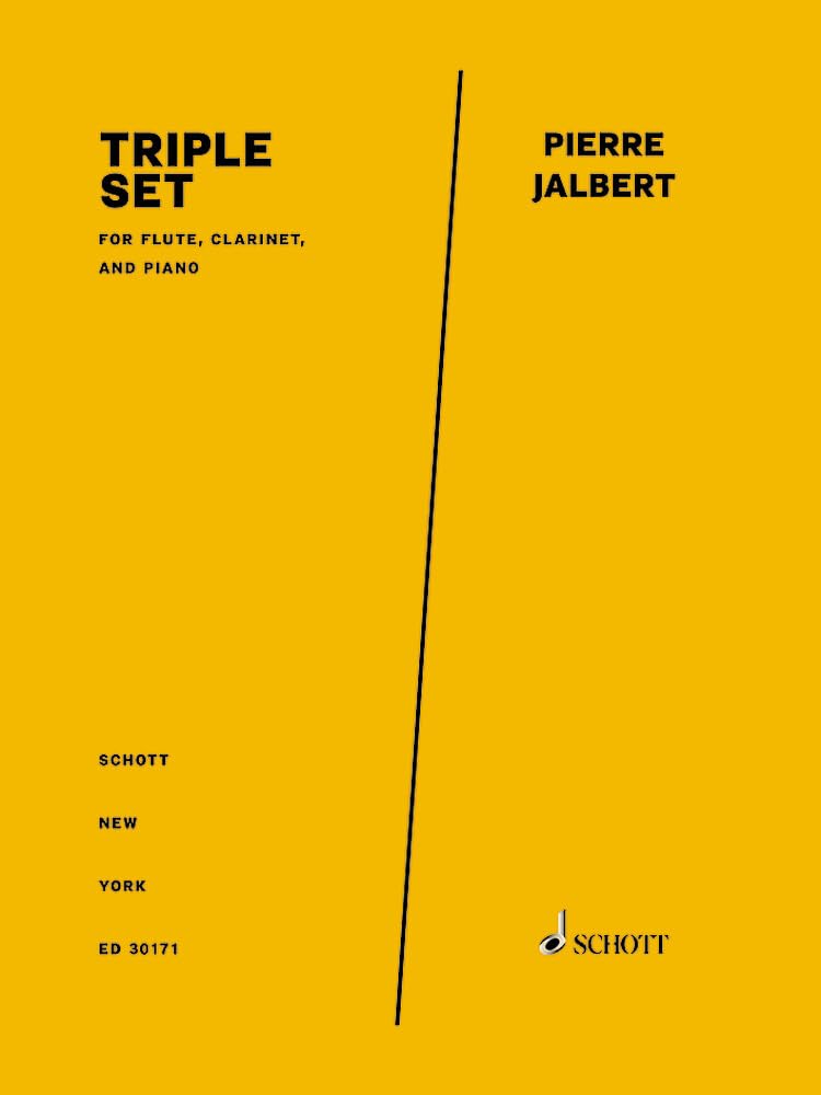 Partition flûte clarinette en Sib et piano Triple Set pour concerts et auditions