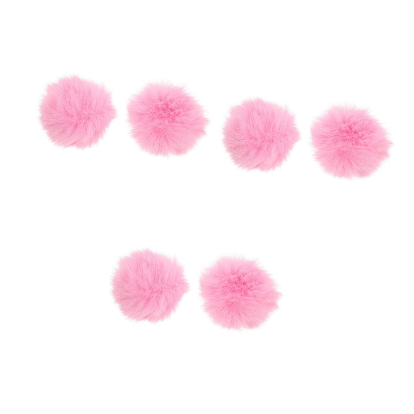 Milisten 3sets Microphone Fluffy Cover Pink Windscreen Mic Windproof Mic Cover 2pcs*3