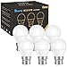 Ampoules LED B22, 5W Équivalent Incandescence 40W, LED Ampoule Baïonnette, G45 Type Globe 500LM Blanc Chaud 3000K, Ampoules Économie D'énergie, Non Dimmable, Lot de 6