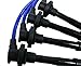 VMS RACING 95-01 10.2mm High Performance Engine Spark Plug Wires Wire Set in Blue Compatible with Honda CRV CR-V CRVTEC B20B-B20B4 B20B B20Z2 B20A/B21A DOHC VTEC Non-VTEC JDM B20 B20B 95-01