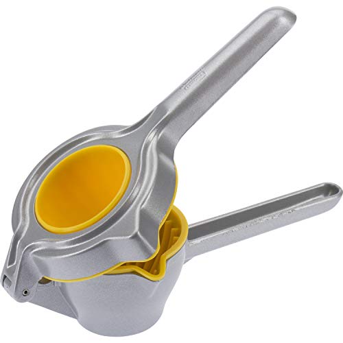 Westmark Limona Manual Fruit Juicer Press, 9.37 x 5.118 x 2.992 inches, Gray, Yellow Westmark Limona Manual Fruit Juicer Press, 9.37 x 5.118 x 2.992 inches, Gray, Yellow