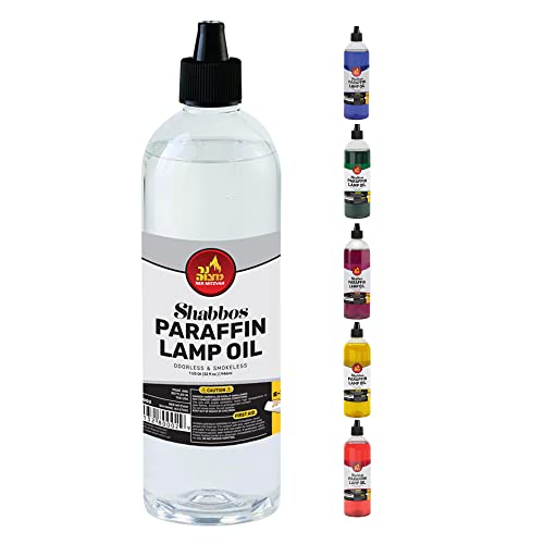 Paraffin Lamp Oil - Clear Smokeless, Odorless, Clean Burning Fuel For Indoor And Outdoor Use With E-Z Fill Cap And Pouring Spout - 32Oz - By Ner Mitzvah #TOP5
