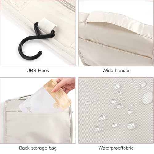 Viraaji Toiletry Bag - Travel Kit for Women, Accessories Organizer for Womeen, Waterproof Foldable Multifunction Bag for Women, Cosmetic Makeup Pouch for Travelling (Multiclour) - Image 4 thumbnail